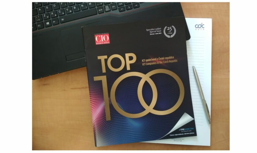 CDC Data součástí žebříku TOP 100 ICT společností v&nbsp;ČR pro rok 2021