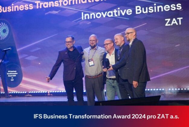 Ocenění IFS Business Transformation Award 2024 pro našeho zákazníka ZAT a.s.